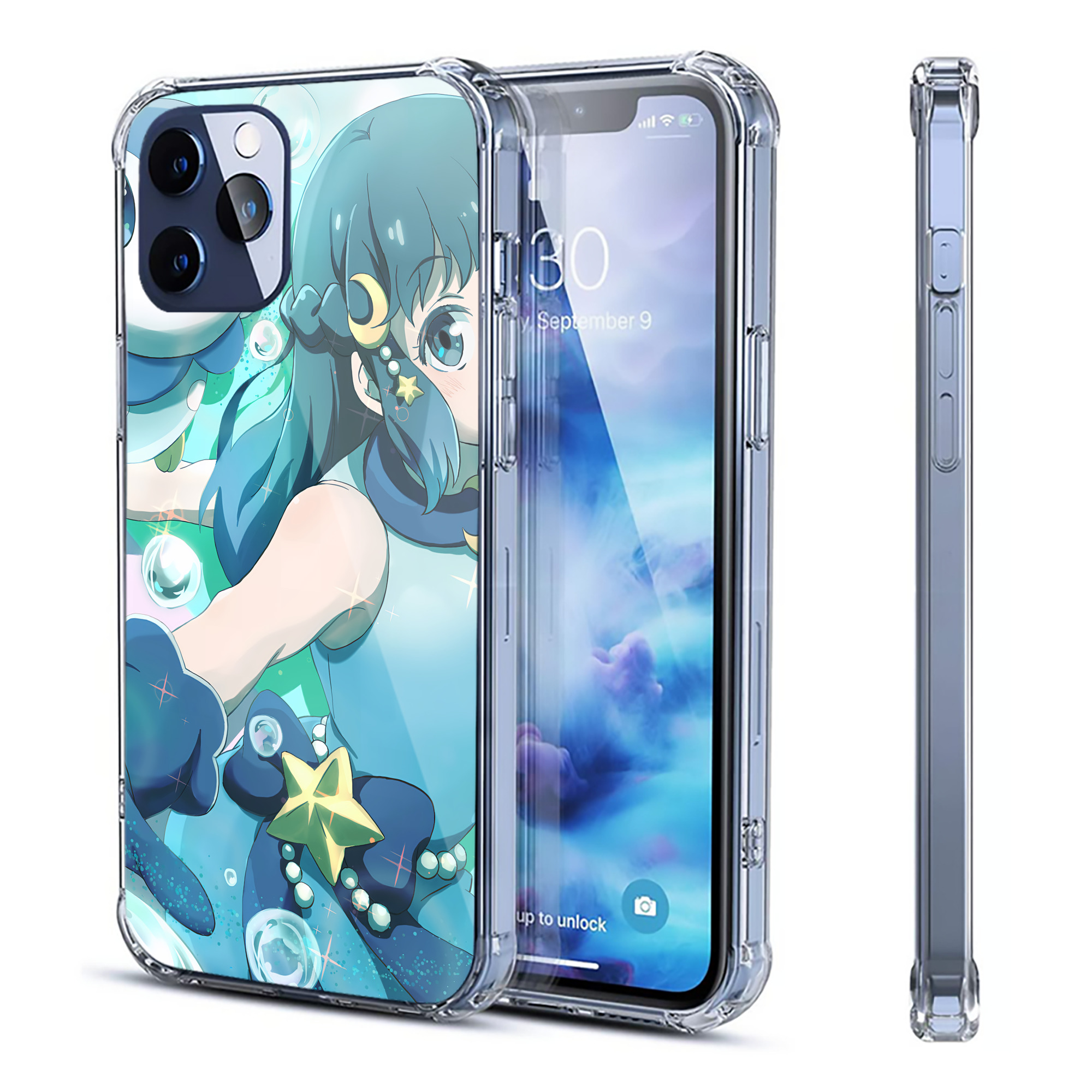 （画像用） ポケットモンスター Pokémon 【iPhone 12シリーズ対応】透明スマホケース（クリアソフトケース）